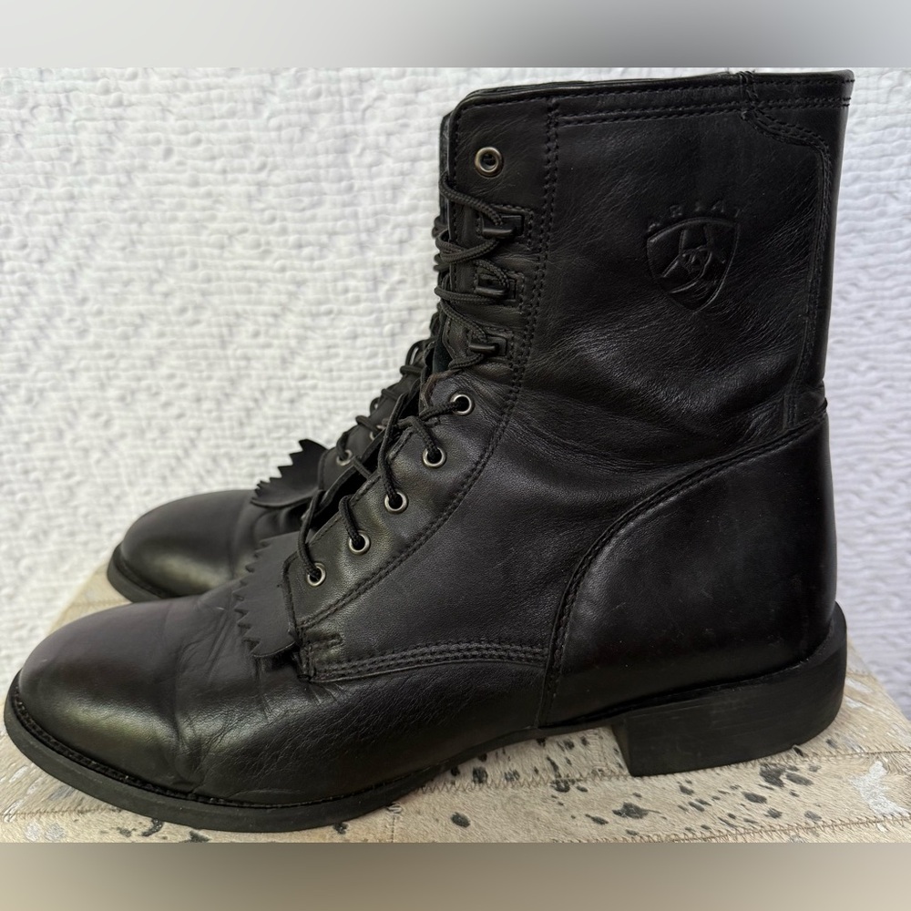 Ariat Men's Heritage Lacer Boot in Black Size 14